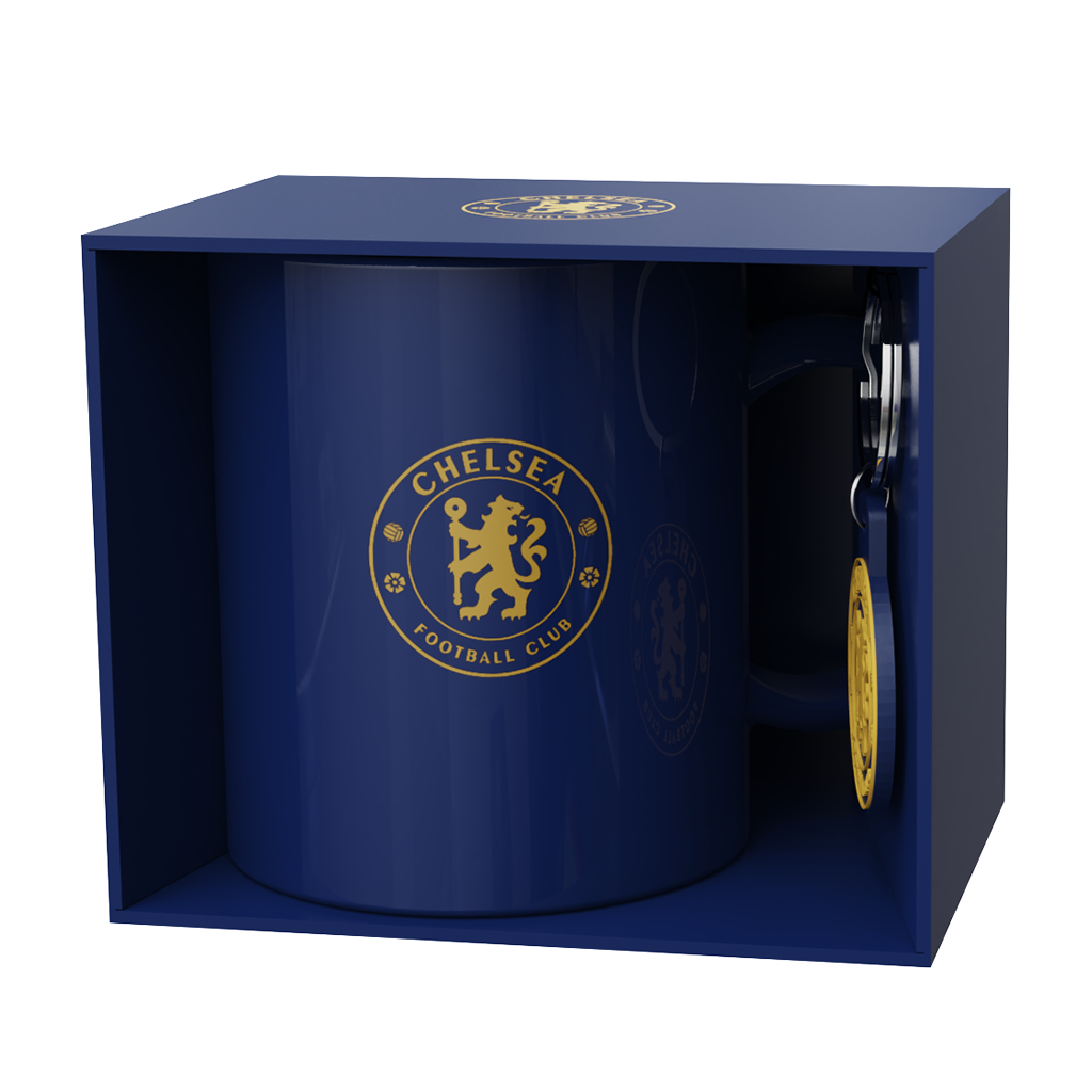 Official Tottenham Hotspur FC Gift Set – Includes Ceramic Mug And Keyring, Spurs Merchandise